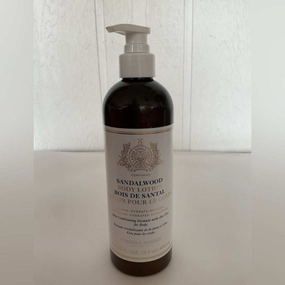 Caswell Massey Sandalwood Body Lotion 16.2 ounces partially used